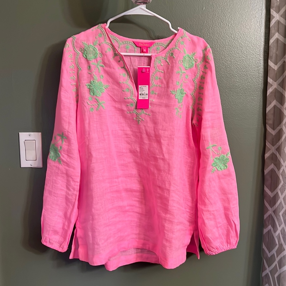 New with tags, Lilly Pulitzer, long sleeve shirt, women’s medium